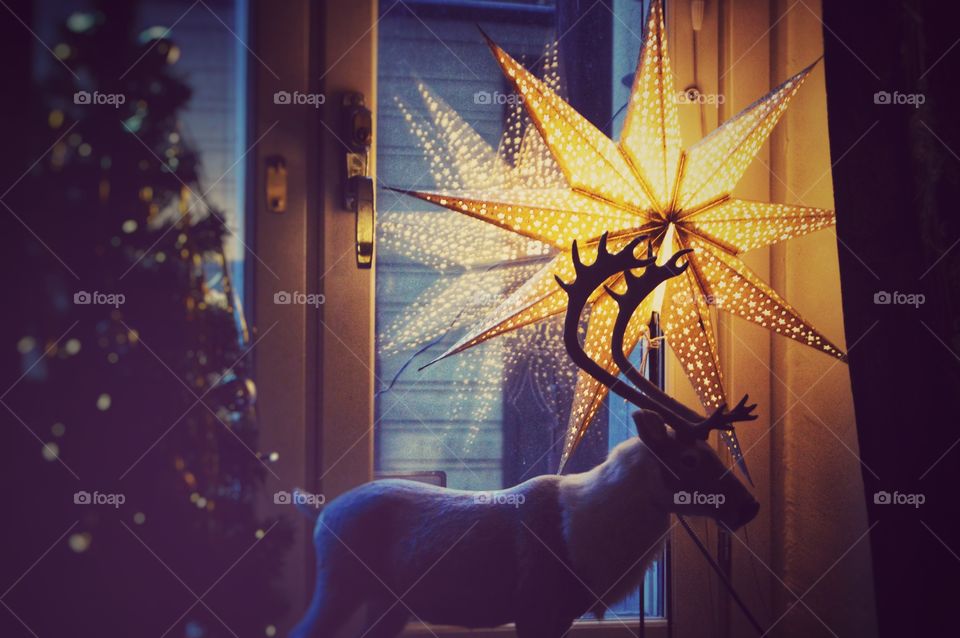 Christmas window decoration