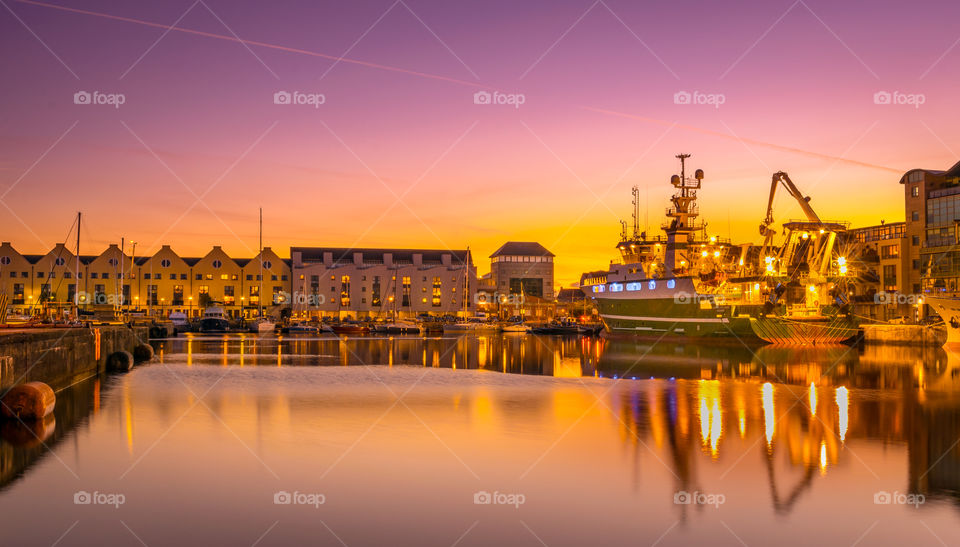 Evening at docks