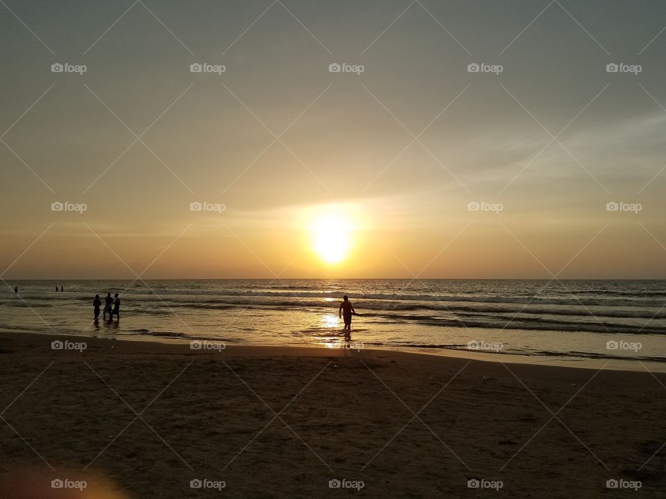 beach sunset Cartegena