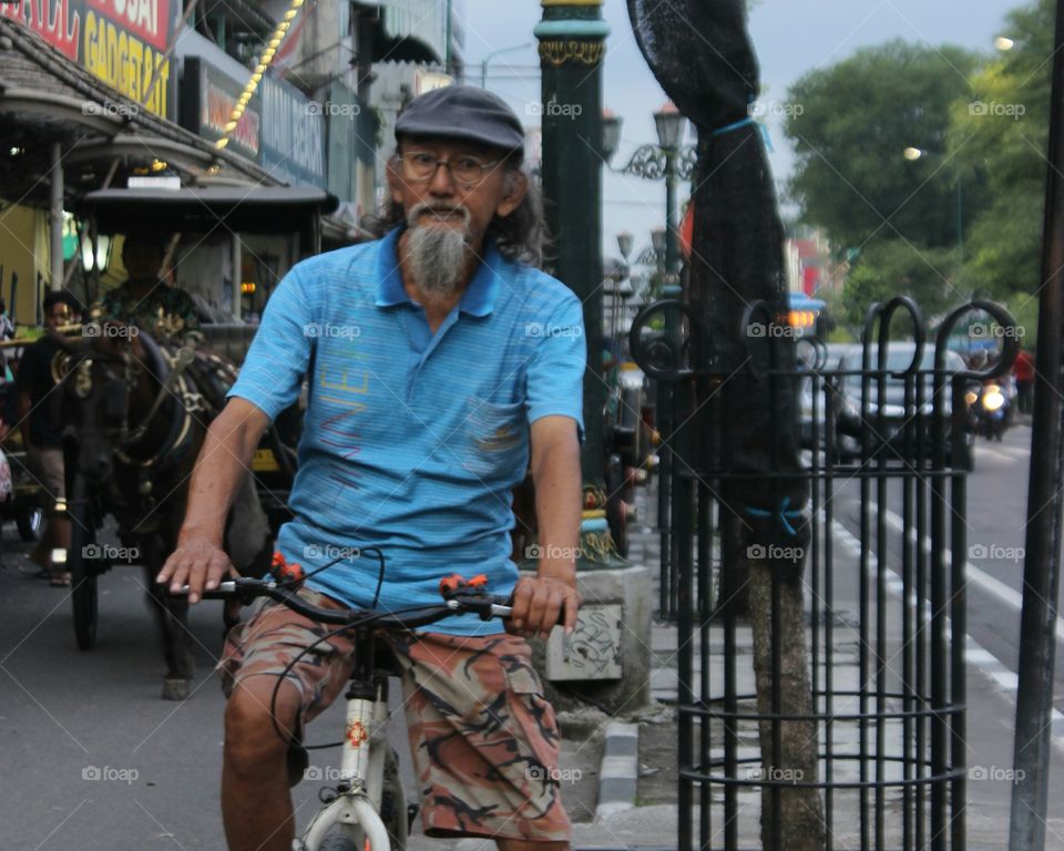 old man and his bike