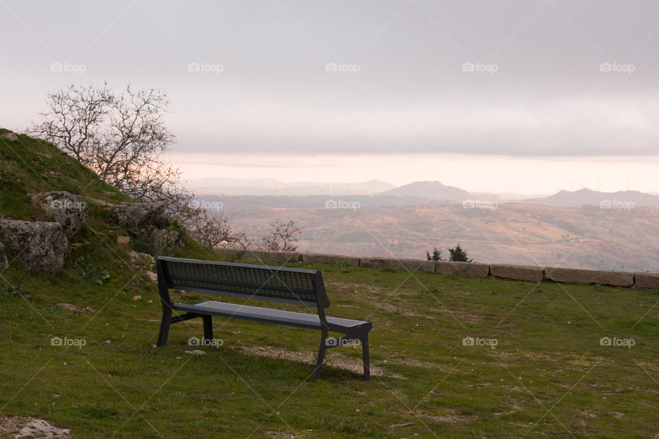 A bench of loneliness. Sad and alone.