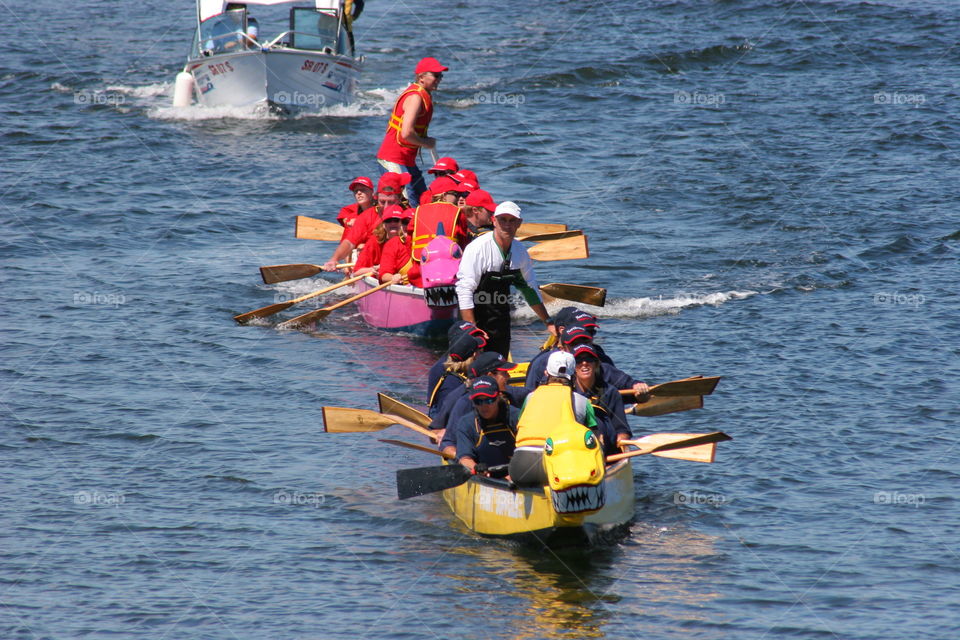 Dragon boat racing