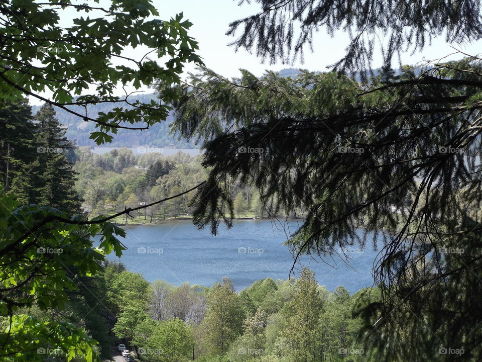 Columbia River from Multnomah falls.