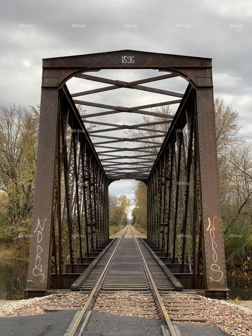 Train track bridge 