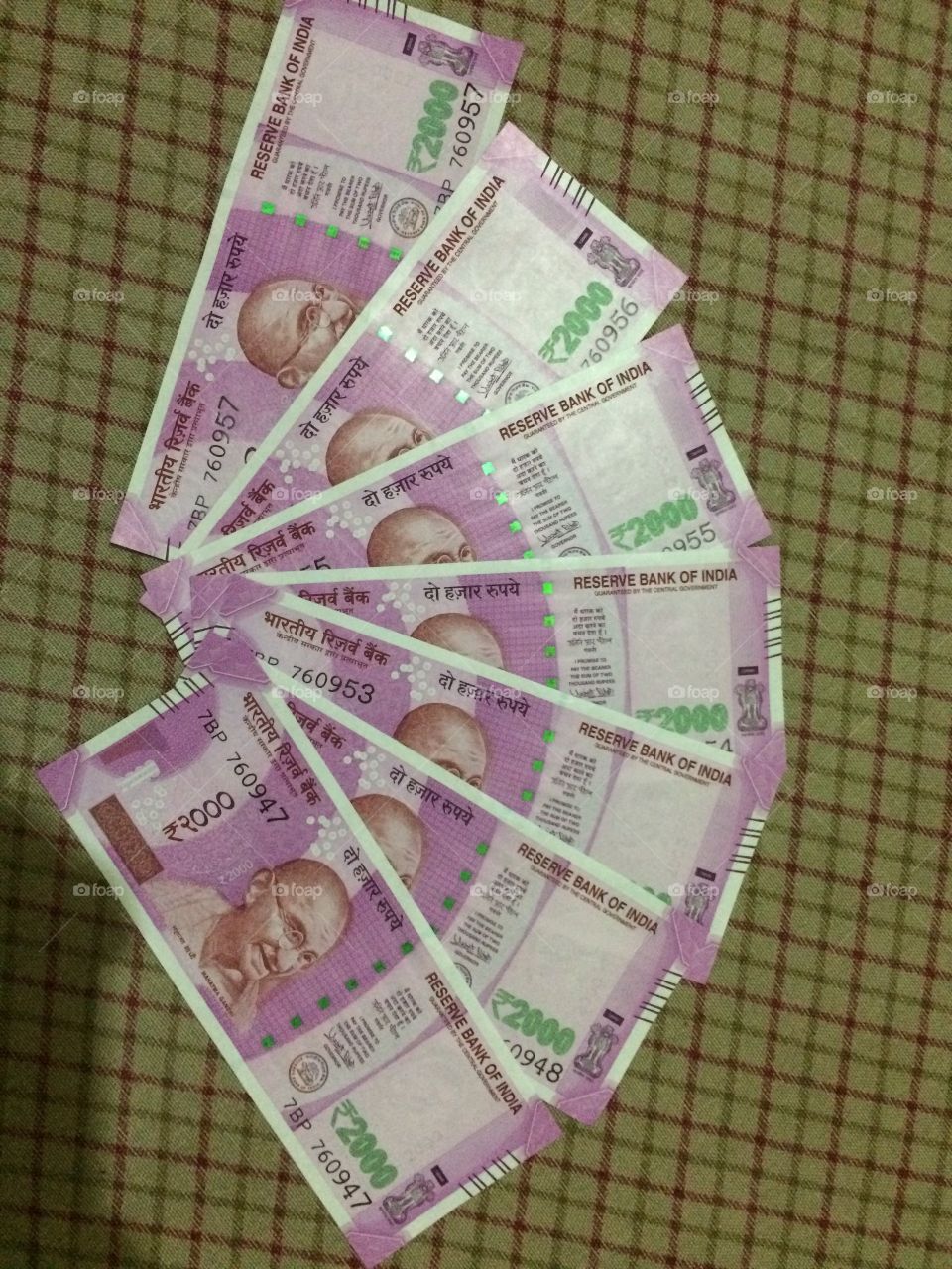 Indian new currency of 2000rs