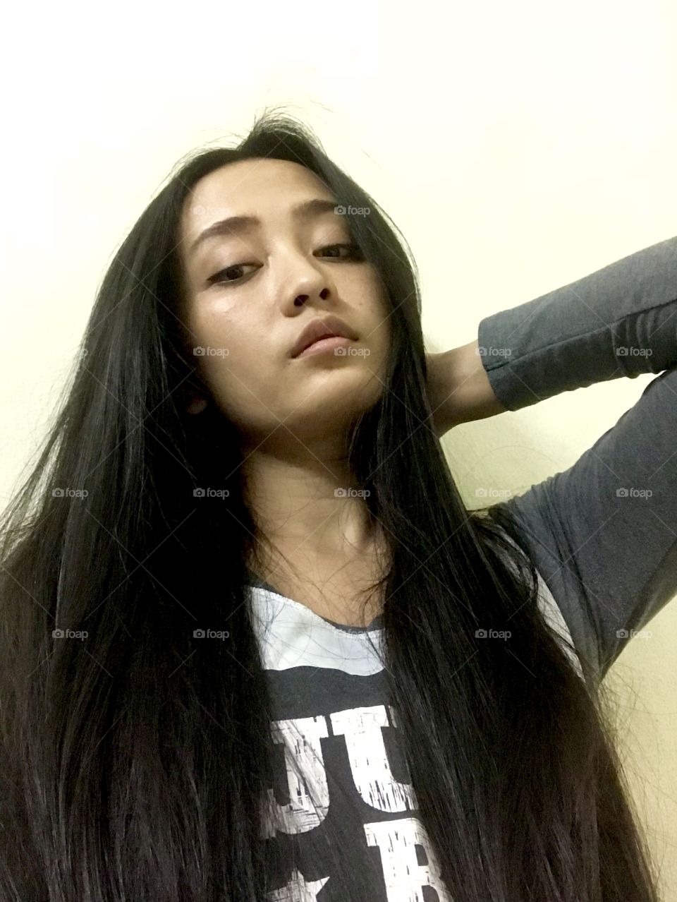 Just realize that I got so long hair