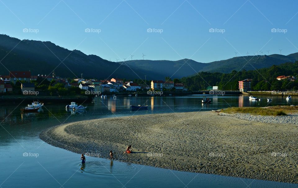 High angle view of Estuary