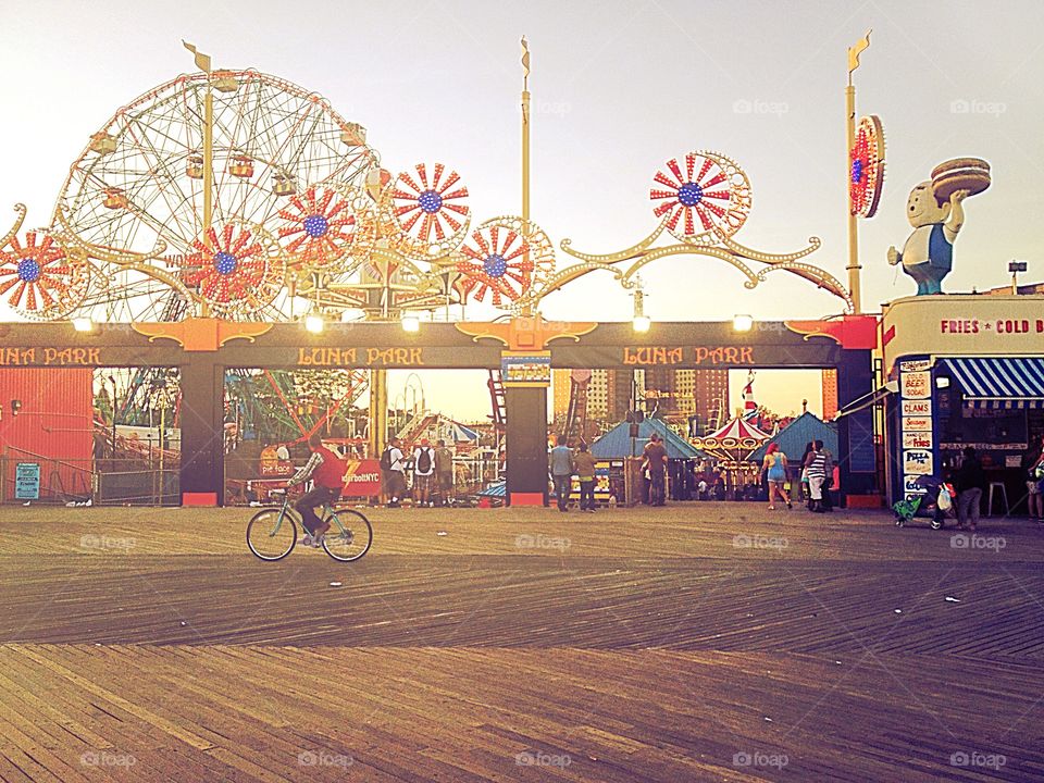 Luna amusement park on Coney Island in Brooklyn 