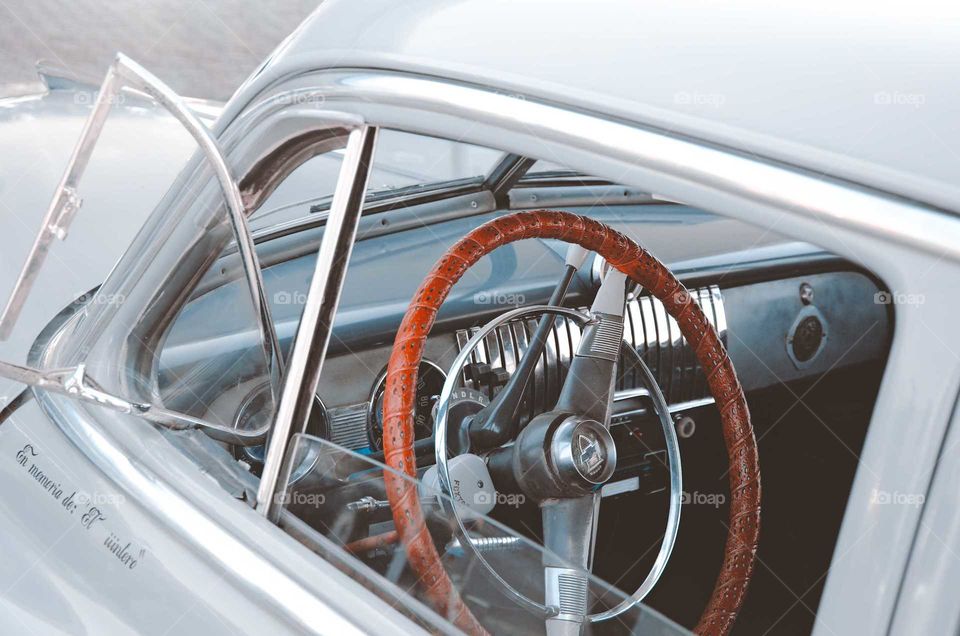 old steering wheel