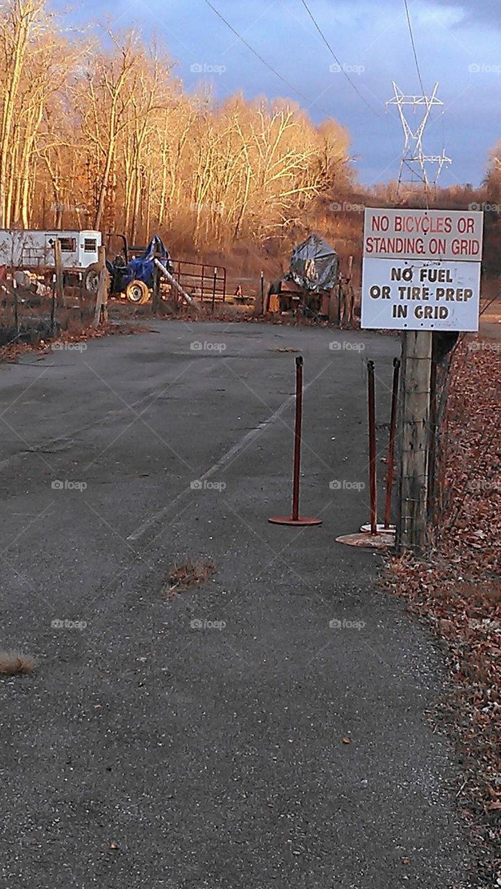 Old Go Kart Staging Lane. The Death of a fun business because no one cared