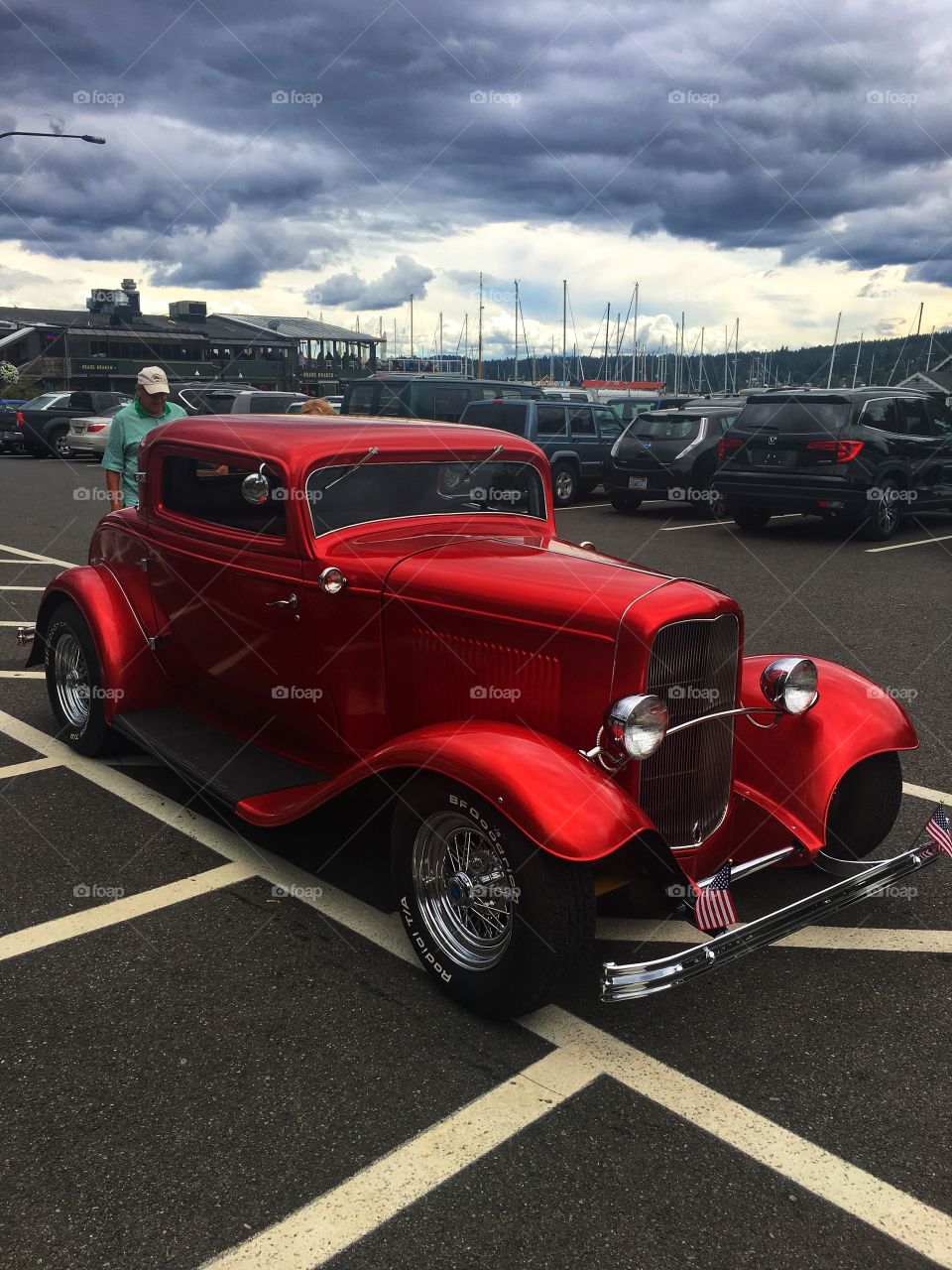 Red Classic Hot Rod
