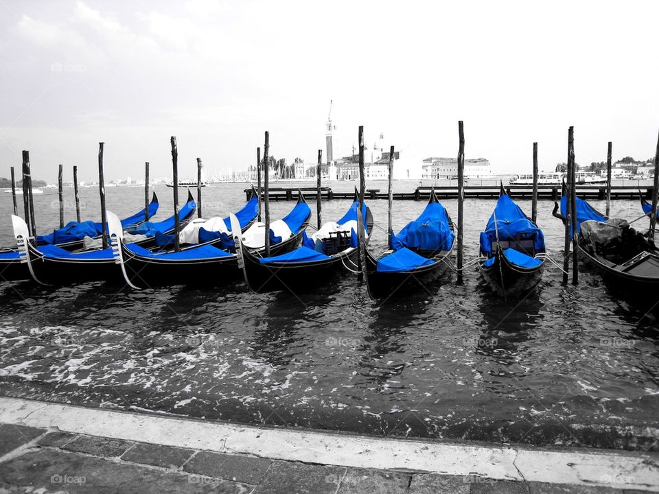 Venice gondolas