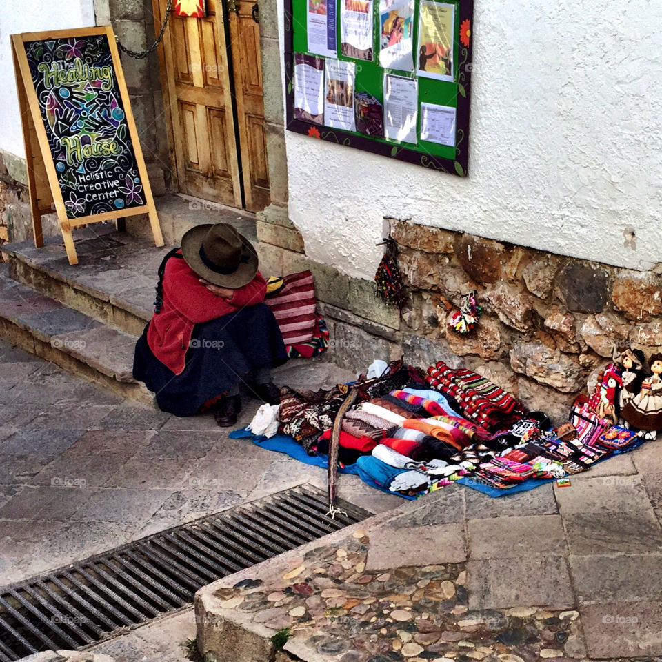 Peruvian street vendor