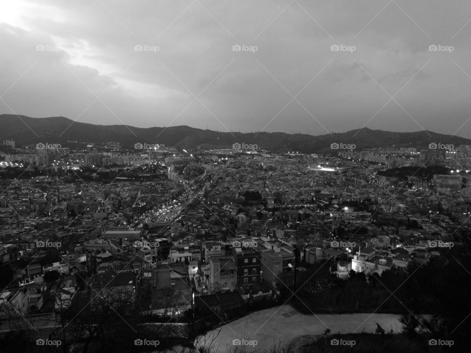 Night sky, Barcelona