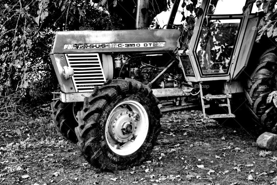 old tractor