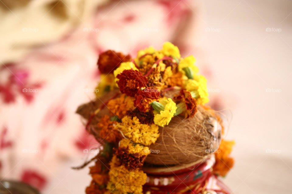 Wedding ceremony rituals.