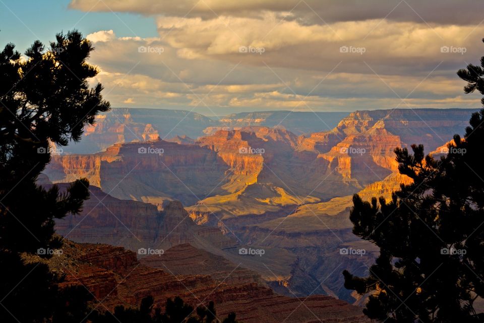 Grand canyon during sunset