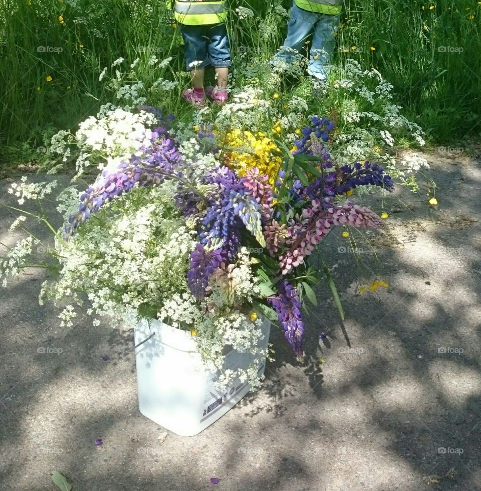 big bouquet of wild flowers. big bouquet of wild flowers