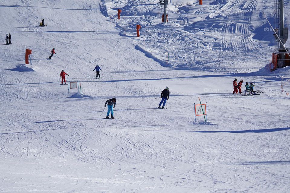 Winter sport skiing 