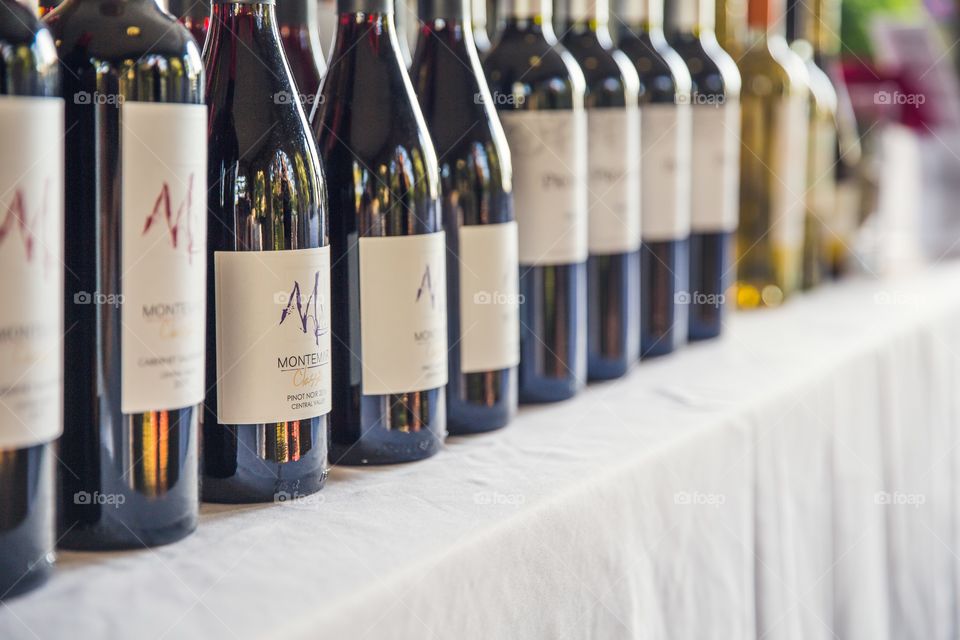 Wine line up, wine tasting, party