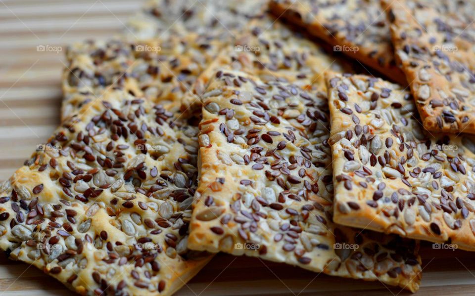 cookies with seeds close up