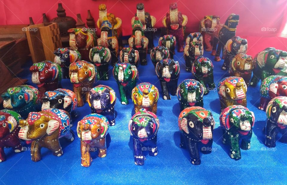 toy elephant, handcrafted, Indian elephant