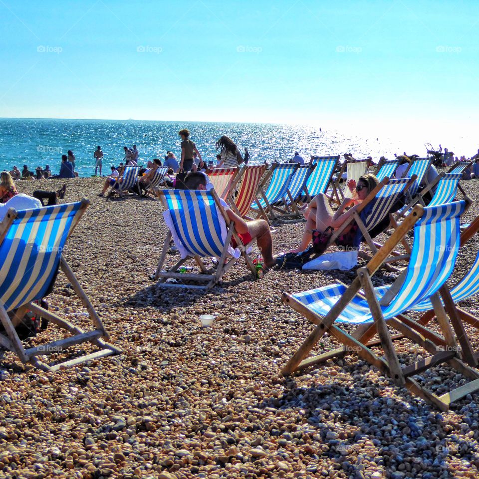 People at brighton beach