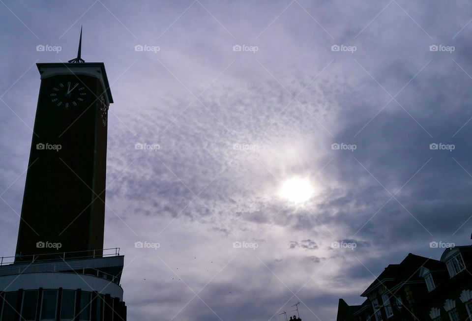 Shrewsbury Clock Tower and nice clouds