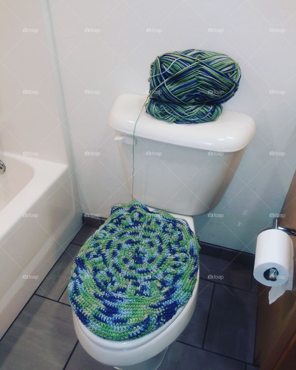 Crochet Bathroom Decor