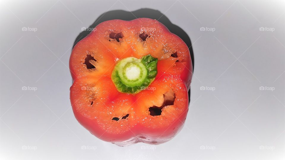 Close-up  Healty Red Pepper