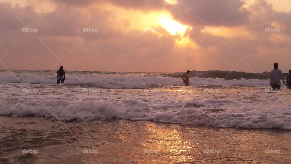 beautiful sea beach in Goa