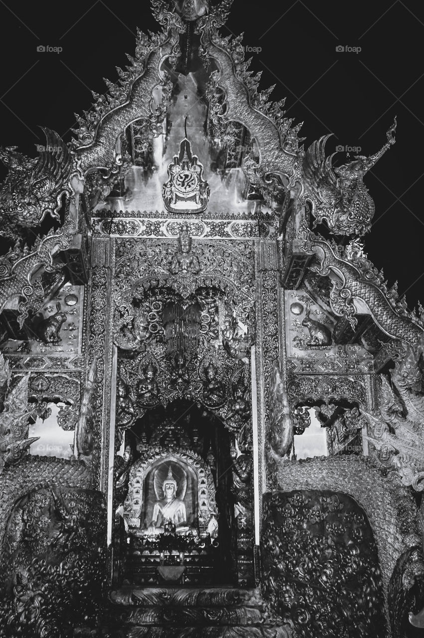 The ridiculously ornate Silver Temple (Wat Sri Suphan) in Chiang Mai, Thailand 