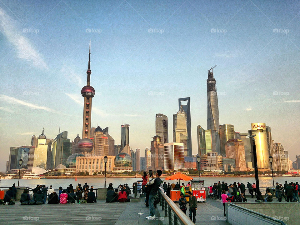 The Bund. The Bund is one of the landmarks of Shanghai.