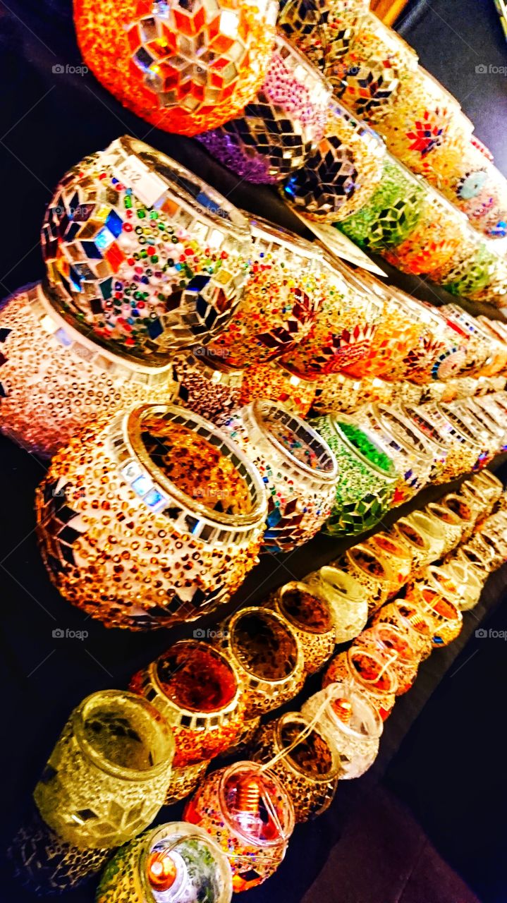 Moroccan candle holders