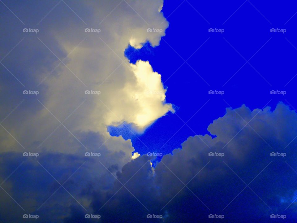 Clouds and Sun. There is a silver lining in that cloud.