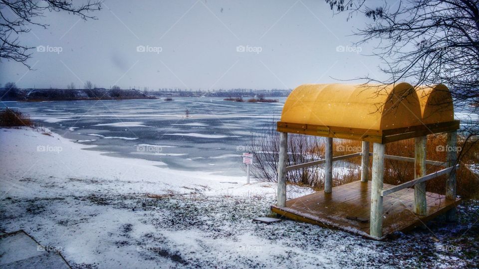 frozen lake