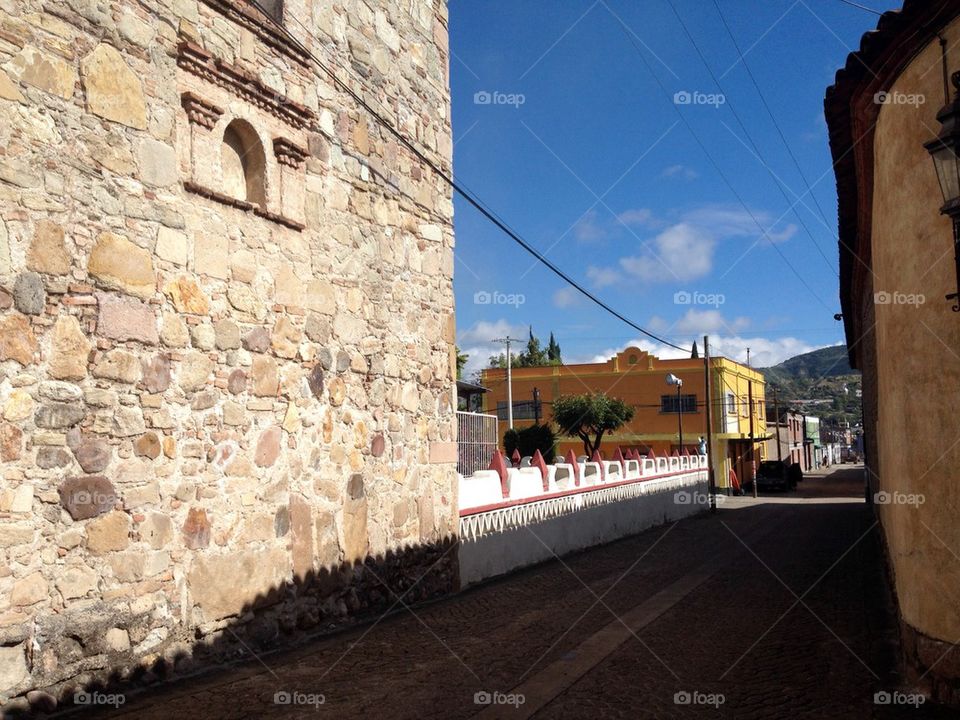 Mexico pueblo streets