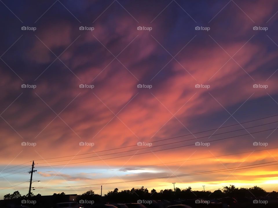 Dramatically vivid cloudscape.
