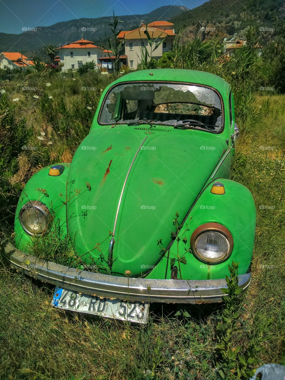 Green car 