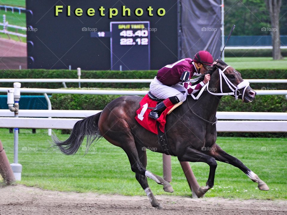 Waco Wins at Saratoga. Jose Ortiz wins on Waco a muscular dark brown colt trained by James Bond. Opening day at Saratoga🏇🏻