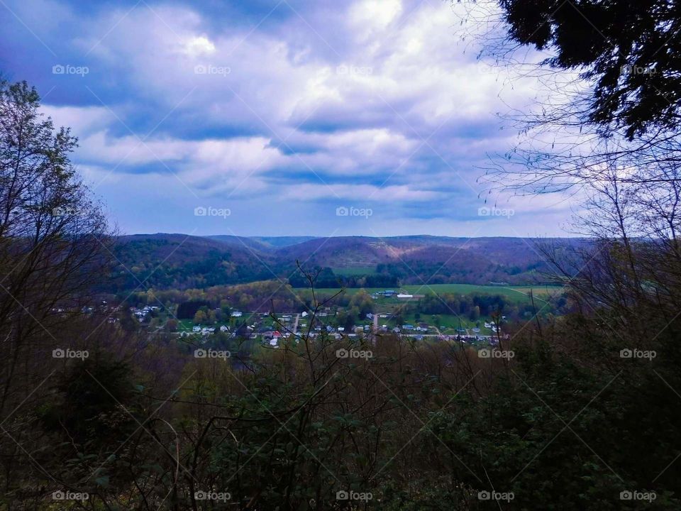 town in the mountains