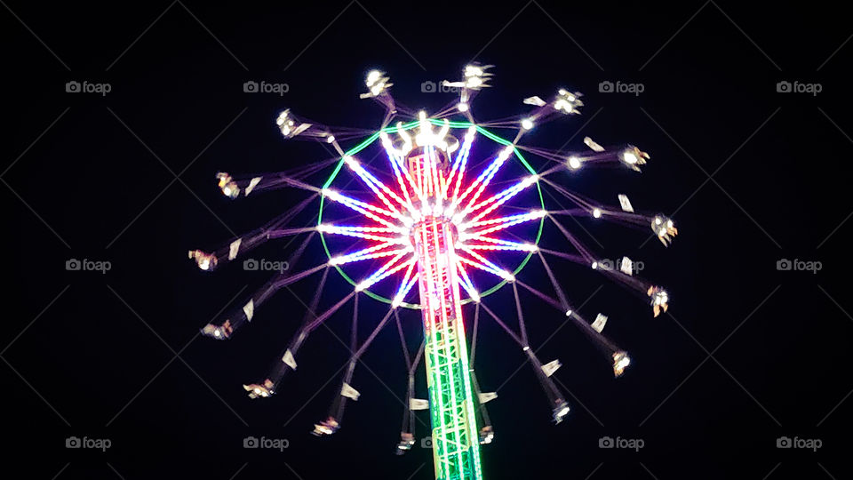 Chain carousel at the Munich Oktoberfest