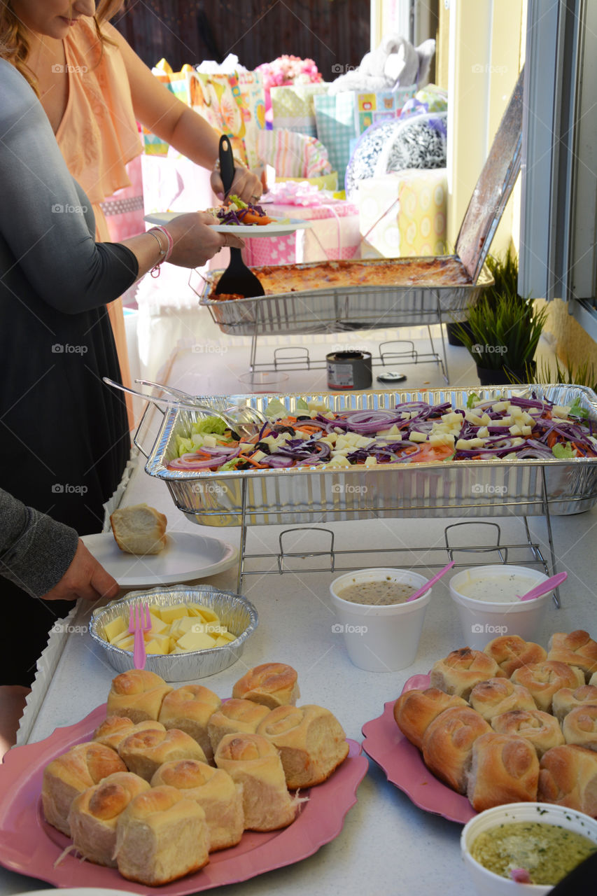 Yummy party food ready to serve 