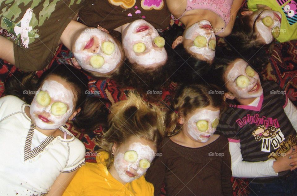 Facials. Facials at 9 year olds "Spa Party"