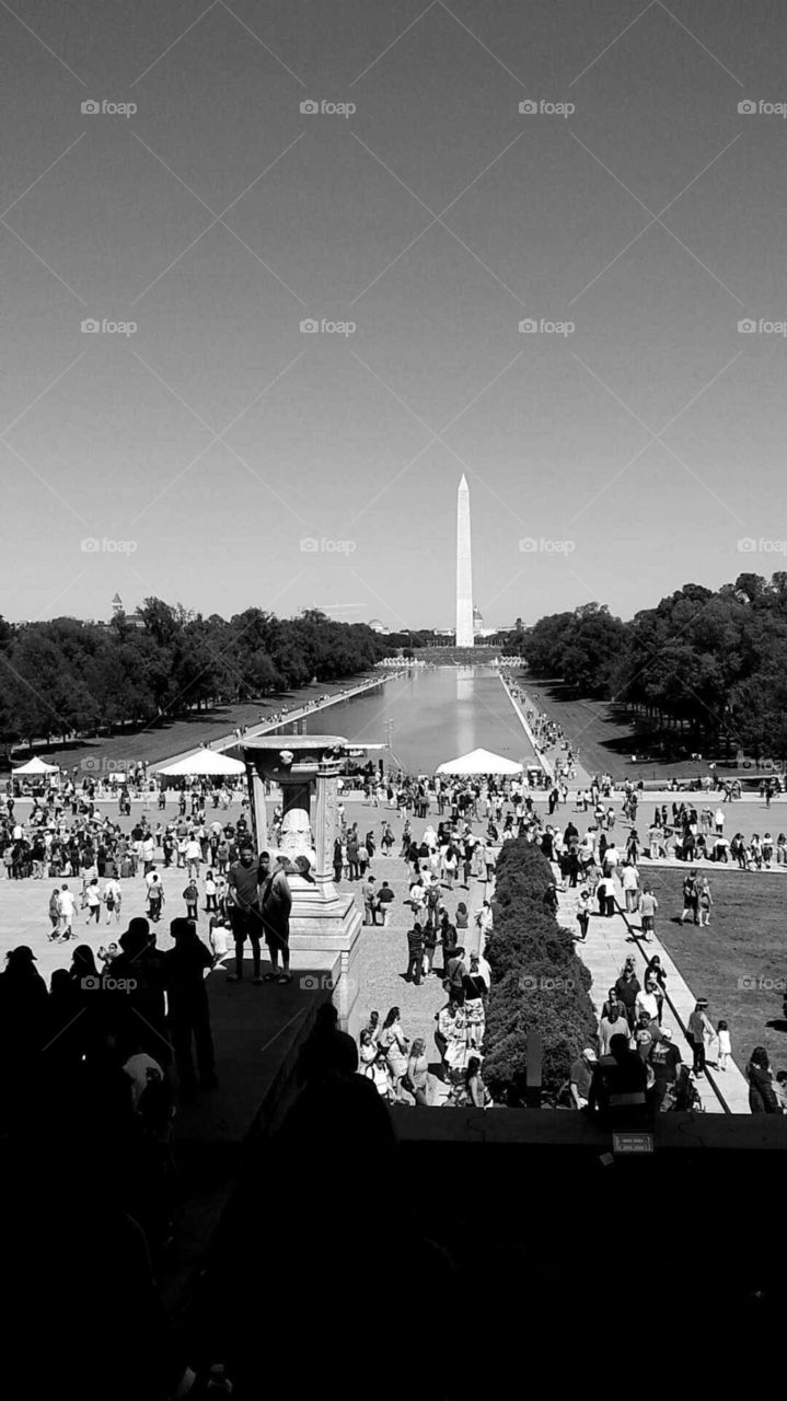 view from lincoln monument