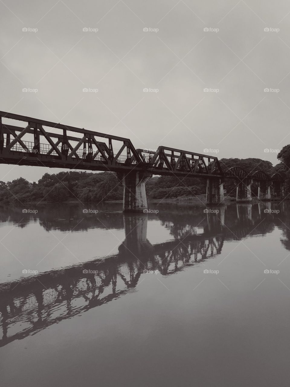 Metal bridge river kwai. The metal bridge of world war history kanchanaburi thailand