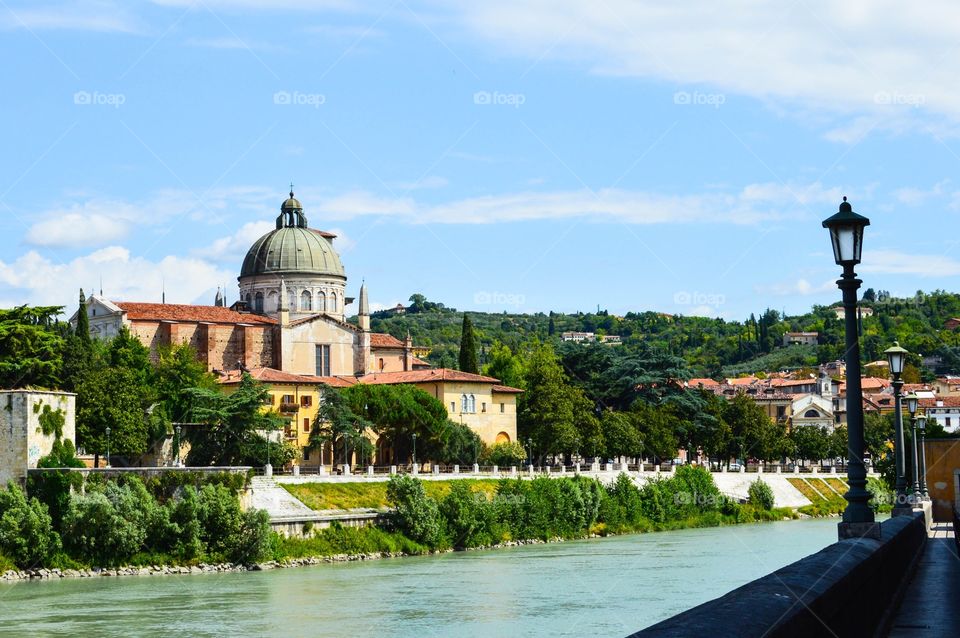 Cathedral view in Verona
