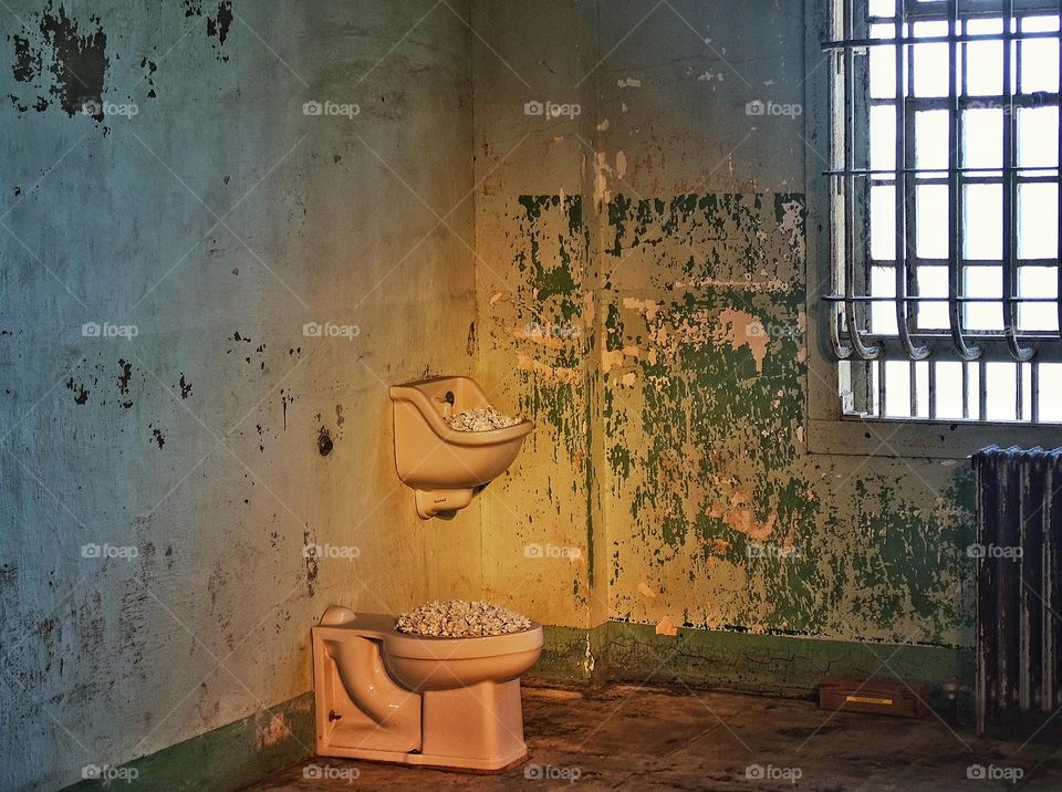 Haunted Prison Cell. Disturbing Abandoned Rusty Jail Cell
