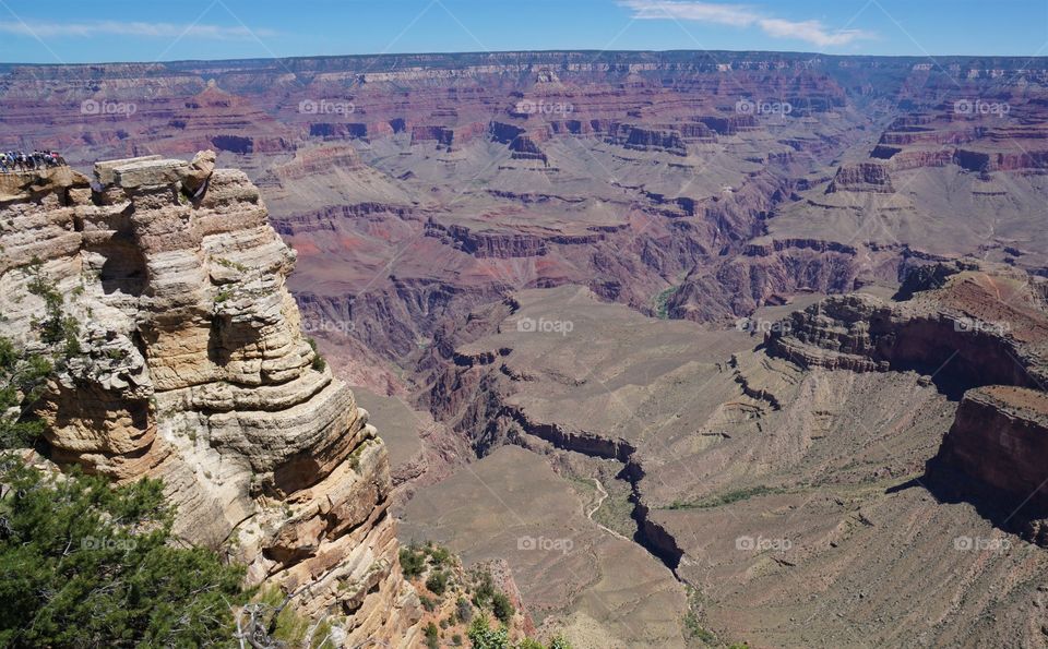 Beautiful view of the Grand Canyon from the south rim