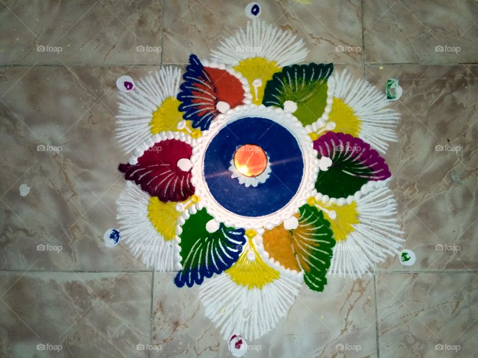 Rangoli | Diwali | Color Art